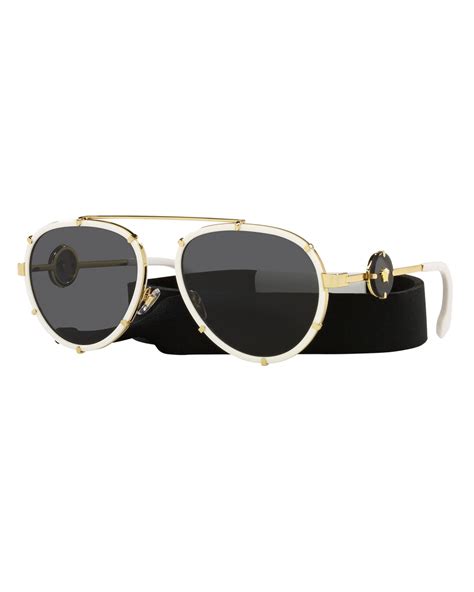 Versace sunglasses aviator style